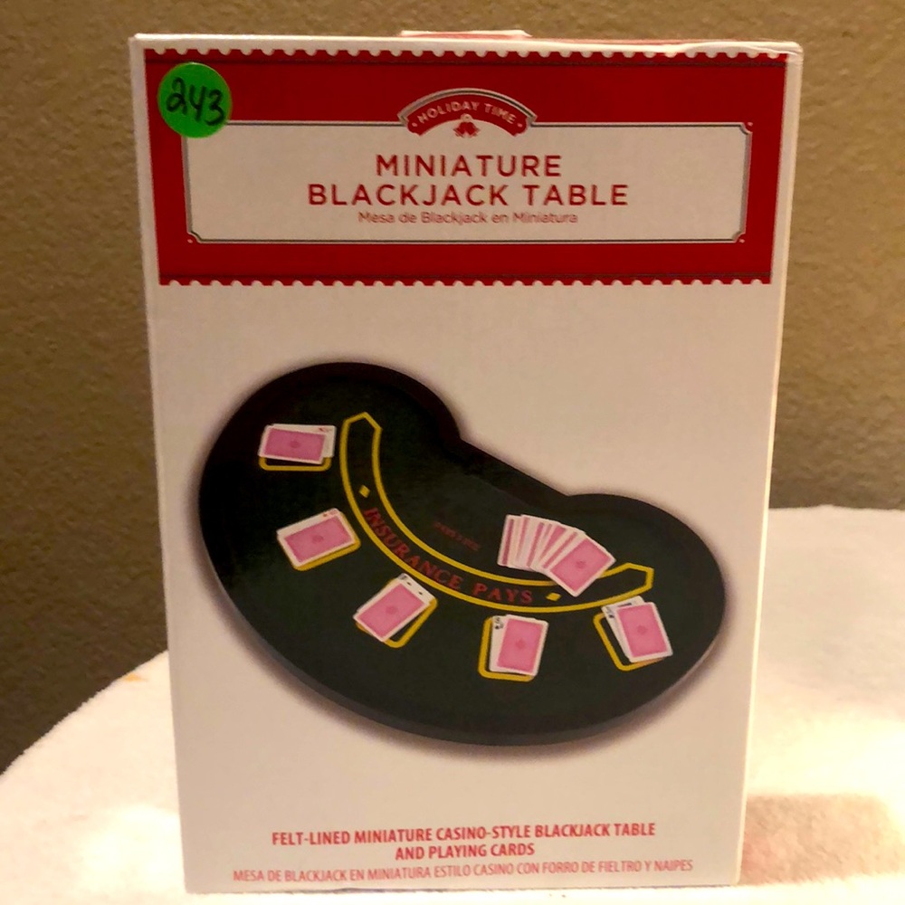 Miniature Blackjack Table